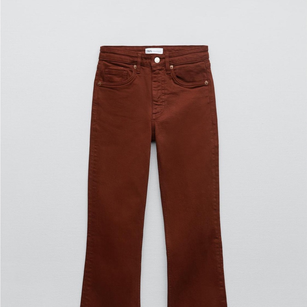Zara Terracotta Denim Pants